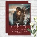 Search for burgundy wedding save the dates Modern