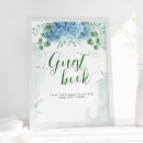 Search for hydrangea guest books Blue