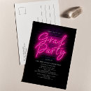 Recherche de neon pink invitations Néon rose