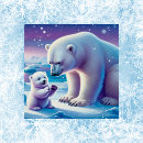Search for cute polar bear art posters Blue