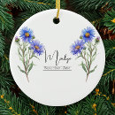 Search for birth flower ornaments Floral
