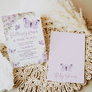 Recherche de purple butterfly baby shower invitations Baisers papillon