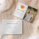 Search for black and orange graduation invitations College