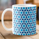 Search for blue star pattern mugs Star of david