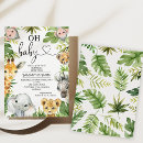 Recherche de nature baby shower invitations Verdure