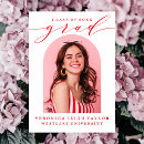 Search for red and white graduation invitations Minimalist