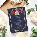 Search for navy blue floral baby shower invitations Burgundy