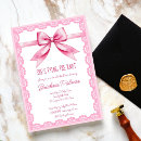 Search for lace bridal shower invitations Bow