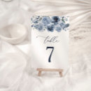 Search for dusty blue table cards Botanical