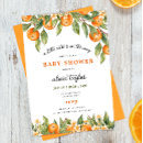 Search for cutie orange baby shower invitations Watercolor