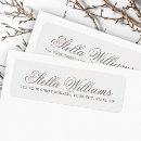 Search for light grey return address labels Modern