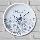 Recherche de fleur bleue horloges Pour enfants