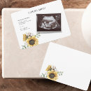 Recherche de floral gender reveal invitations Tournesol