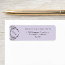 Search for lavender return address labels Elegant
