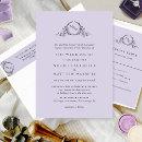 Recherche de lilac mariage invitations Simple