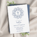 Search for boy dedication invitations Dusty blue