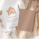 Recherche de rainbow remerciements cartes Baby shower