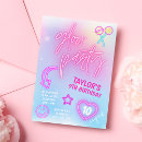 Search for teen girl birthday invitations Neon