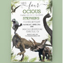 Recherche de quatrième anniversaire invitations Anniversaire de dinosaure