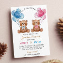 Search for brown gender reveal invitations Boy or girl
