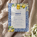 Search for lemon bridal shower invitations Italy