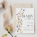 Search for spring baby shower invitations Wildflowers