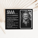 Search for black and white 80th invitations Modern