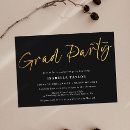 Recherche de black gold graduation invitations Noir et blanc