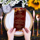 Search for fall wedding menus Burgundy