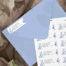 Search for purple and blue wedding return address labels Watercolor