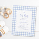 Search for plaid baby boy shower invitations Elegant