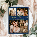 Search for blue and gold thank you cards Love and thanks