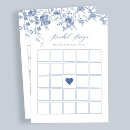 Search for bingo bridal shower games Blue floral