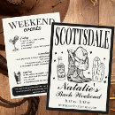 Search for black bachelorette party invitations Black and white