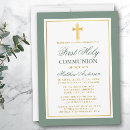 Search for elegant first communion invitations Christian