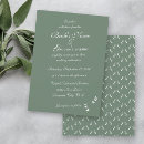 Search for olive green wedding invitations Greenery