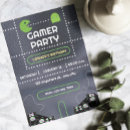 Search for gamer party invitations Vintage