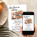 Recherche de owl baby shower invitations Floral