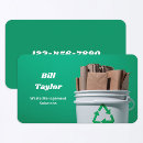 Search for waste recycling business cards Recycle