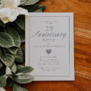 Search for twenty five years invitations Silver