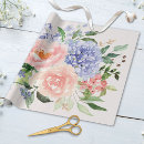Search for pink or blue wrapping paper Hydrangea