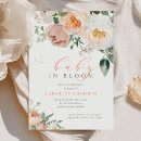 Search for peach baby girl shower invitations Peony