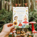 Search for woodland fairy birthday invitations Mushroom