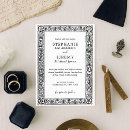 Recherche de bordure décorative invitations Noir et blanc