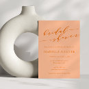 Search for peach bridal shower invitations Minimalist