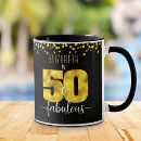 Search for gold dots mugs Black background