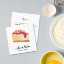 Recherche de pâtissier cartes visite Aquarelle
