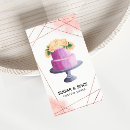 Recherche de pâtisseries maison cartes visite Aquarelle