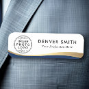 Search for dark blue name tags Small business employee