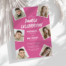 Search for adult twin birthday invitations Modern